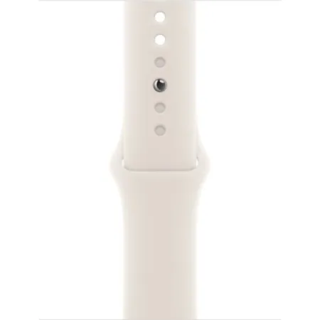 Apple Watch Series SE 2024 40mm Starlight Aluminum Case with Starlight Sport Band S/M